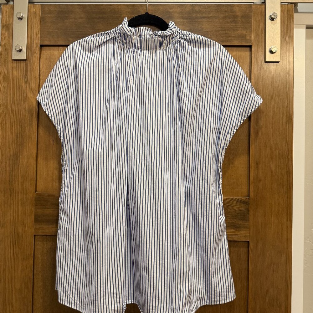 POMANDER PLUS BLUE STRIPE RAE BLOUSE ~ SIZE XXL - Picture 4 of 7